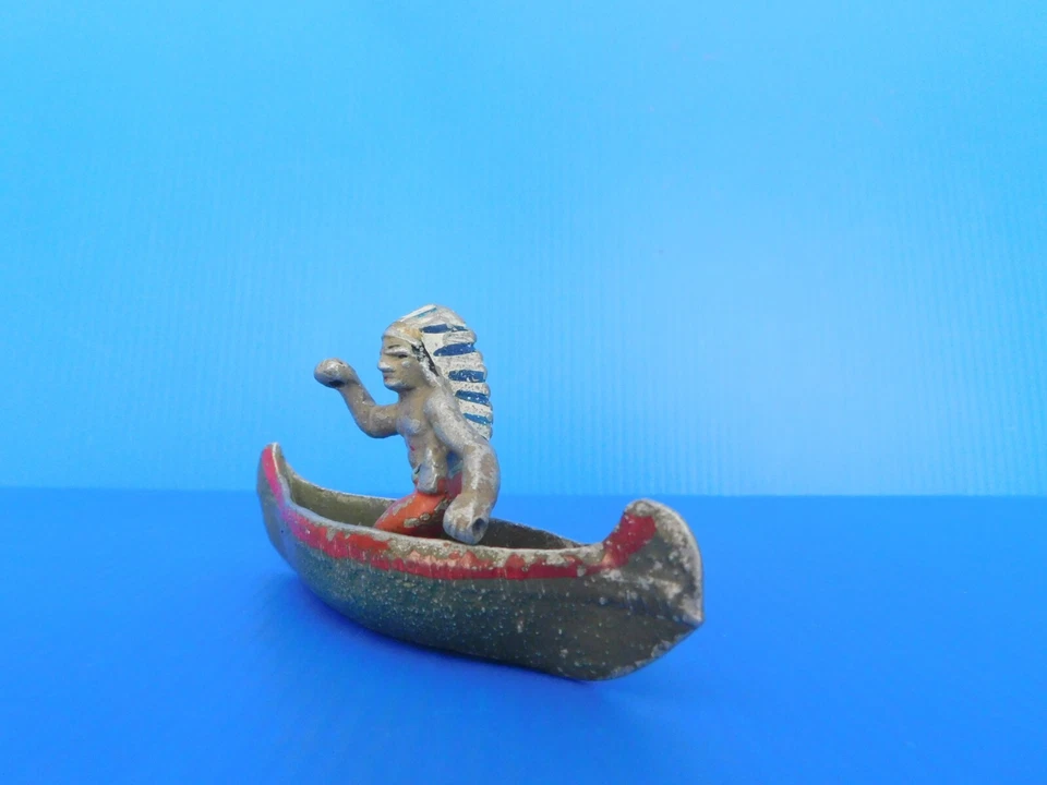 QUIRALU / WESTERN / LES INDIENS : CHEF INDIER ET SON CANOE - Photo 3/4