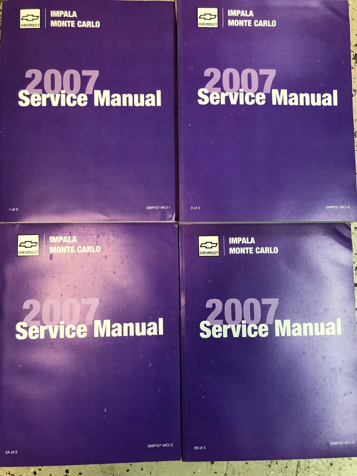 Chevrolet Impala 2007 y Monte Carlo taller de servicio manual conjunto nuevo Foto 2 de 4