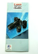 Canon FD Lens Catalog 1984 Genuine Original - Brochure Booklet