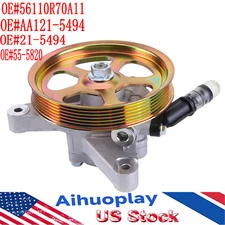 Power Steering Pump w/ Pulley for  Honda Accord 2008-2012 Pilot 2009-2011 3.5L