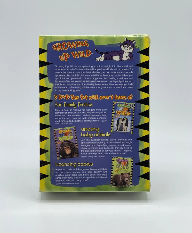 BBC Time Life Growing Up Wild 3 Dvd Box Set-New And Sealed - Image 2 of 4