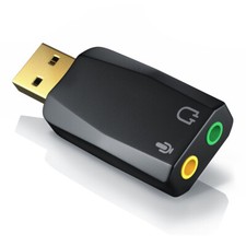 Karta dźwiękowa USB Audio Adapter 5.1 Virtual Surround Efekt dźwiękowy PC for DVD, Nowa