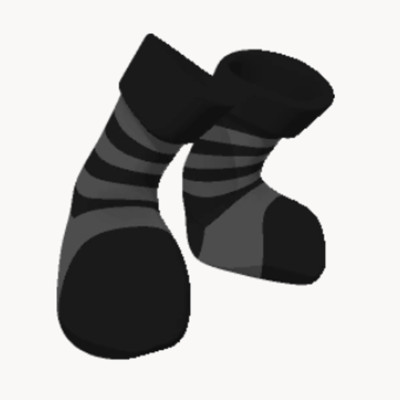 Animal Jam Classic AJ AJC Blackout Candy Cane Socks Item (Read Description)