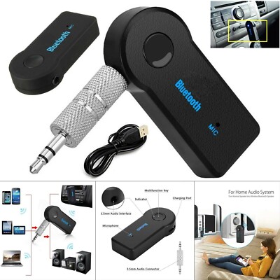 Drahtloser Bluetooth Musik Empfänger Adapter 3,5 mm Stereo Auto Kit Heim Lautsprecher MP3