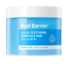Real Barrier Aqua Soothing Ampoule Pad - 70 Pads - Deep Hydration & Calming Care