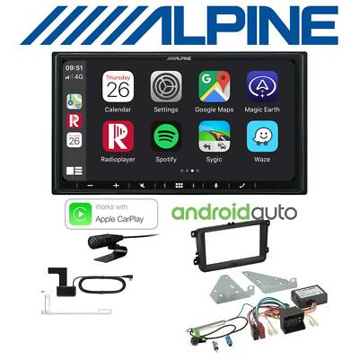 Alpine Autoradio DAB+ Android Auto Apple CarPlay für Volkswagen VW Golf V Canbus