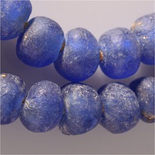 13546 50 Beads, Made From Recycled Glass Krobo Ghana