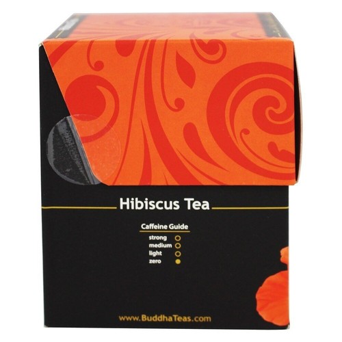 Herbata Buddy 100% organiczna ziołowa herbata hibiskusowa, 18 torebek herbaty - Zdjęcie 4 z 4