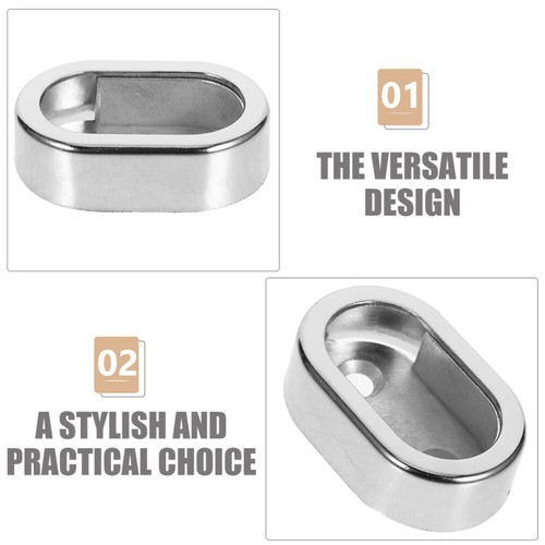 4 Pcs Clothes Duct Support Flange Seat Shower Curtain Rod Holders - Picture 6 of 12