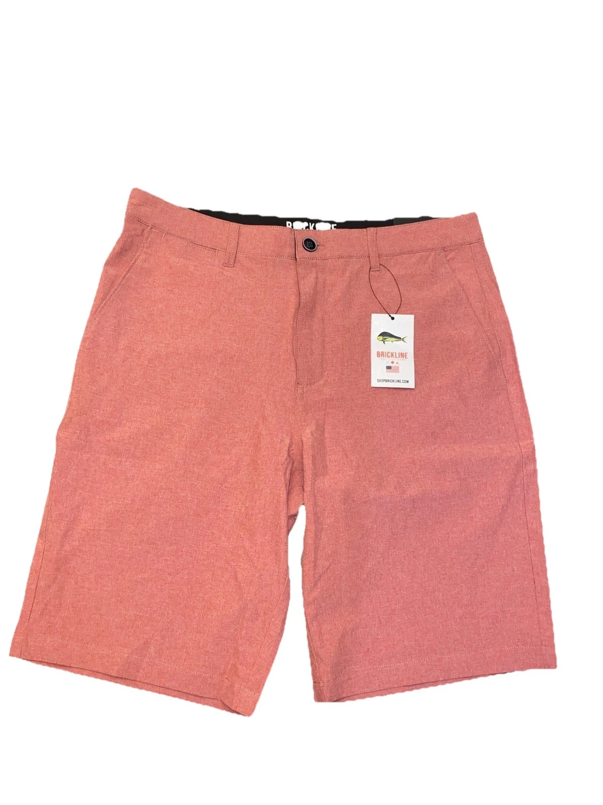 Surf Fish Camp Hybrid Board Shorts Mens 32 Red Quick Dry Fishing Beach