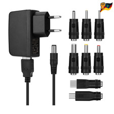 8in1 USB-Ladegerät 5V2A 8 Steckern Schwarz