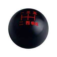 Black/Red Inlay Sphere 5 Speed Japanese Manual Shift Knob Weighted M12X1.25
