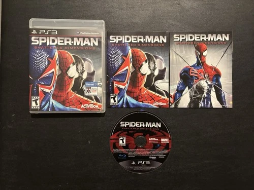 Spider Man Shattered Dimensions PlayStation PS3 + Manual & Rare Comic Tested!