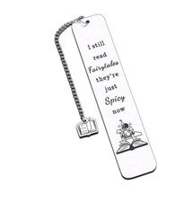 Metal Bookmark For Book Lovers With Pendant, 5 Inch