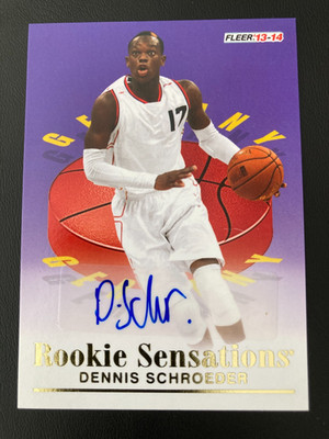 2013-14 Fleer Retro 1992-93 Rookie Sensations Autographs RS-10 Dennis Schröder
