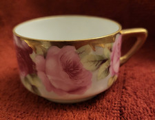 Mokkatasse - Beyer & Bock - Rosen - Goldfarbe - Porzellan -