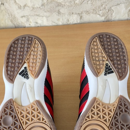 Vintage Adidas Samba AC Milan Rossoneri Rare Baskets en cuir à lacets EU 43 1/3 - Photo 13/17
