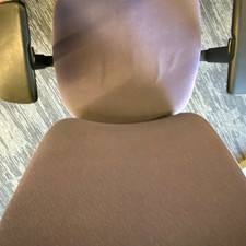 Gray Upholstered Office  Desk Chair with Armrests, Office/Desk Chair Style