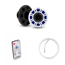 Kicker 48KMXL8 8" LED Horn-Loaded Marine Speakers & 47KLSR8 8-Inch LED Spacer...