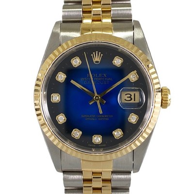 ROLEX Datejust 16233G 10P Diamond Automatic Men's Watch