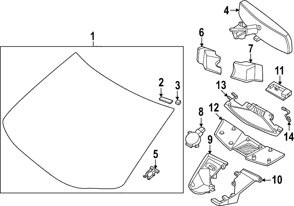 Genuine Nissan Rain Sensor 28535-5MP0A