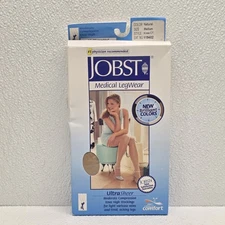 Jobst Ultrasheer 15-20 mmHg Knee High Compression Stockings Medium Natural
