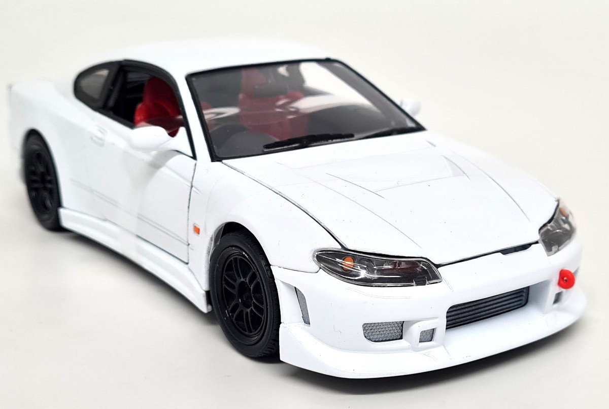 Nex 1/24 Nissan Silvia S15 RS-R White Diecast scale model car
