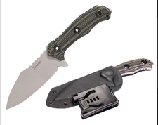 Pachmayr Dominator Fixed Knife 4.75” G10 Green/Black Handle And Kydex Sheath