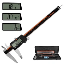 8” Electronic Digital Caliper Extra Large Display 0-8 Inches
