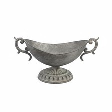 Metallvase mit griffen langlebig vintage blumenschale handgemacht f&uuml;r wohnzimmer