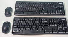 Logitech Keyboards And Mouse Wireless Lot of 2 Untested Parts Repair Model K270