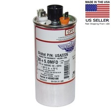 30 5 uf/MFD 370-440 VAC Volts Round Dual Run Capacitor by AMRAD USA2226