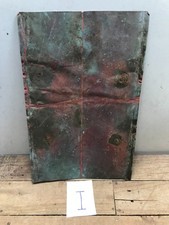 Sheet Copper 18" x 11 3/4" Natural Patina Colors Verdigris gauge 24 I 