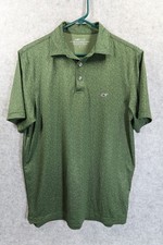 Vineyard Vines Mens On-The-Go Sankaty Performance Polo Shirt Green Small Golf
