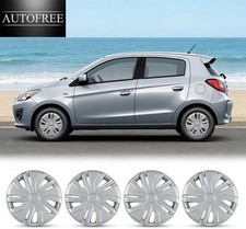 4 Packs 14 In Hubcaps Wheel Rims Cover For 2014-2025 Mitsubishi Mirage Snap On
