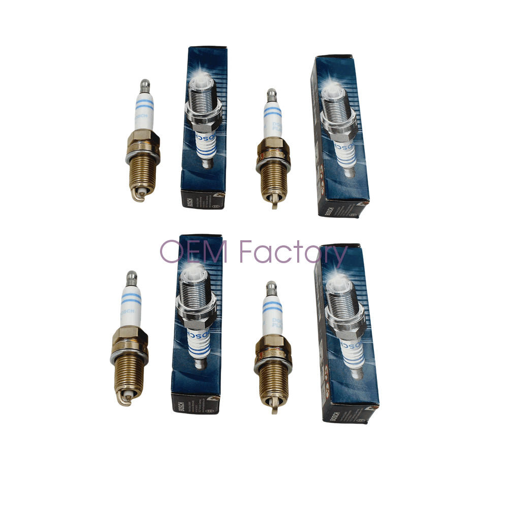 2006-2012For VW Passat Jetta GLI 2.0T 4pcs OEM Bosch Double Platinum Spark Plug