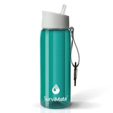 5-Stage 0.01μm Ultra-Filtration Filtered Water Bottle, BPA-Free Material, NSF...