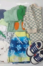 BABY BOY 6-9 Mo Lot of 10 Clothes Bundle Bodysuit Shoes Swim Trunk Sleep n Play 
