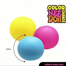 Color Changing NeeDoh Stress Ball Soft Sensory Squishy Fidget Toy for Kids