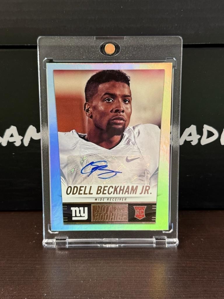 Odell Beckham Jr. Panini Score #411 Hot Rookies Autograph