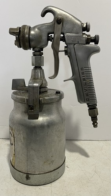 #ad DeVilbiss Type JGA 502 Paint Spray Gun w 30 Nozzle amp; Canister Used $69.99