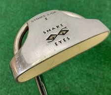 Snake Eyes Strike-Line 1 Mid Mallet Golf Putter RH Steel Shaft 33.5”