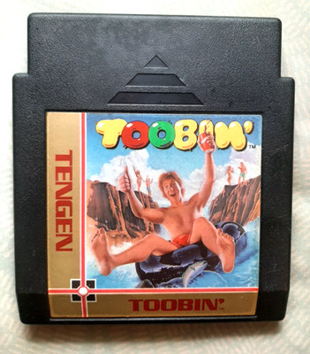 TOOBIN' by TENGEN for Nintendo NES - LOVELY label, tested & works!