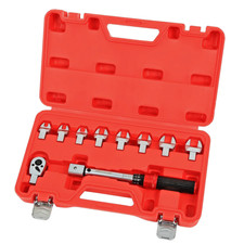 Torque Wrench Spanner Set Interchangeable Heads Ratcheting / Fixed 7-14mm 5-25NM