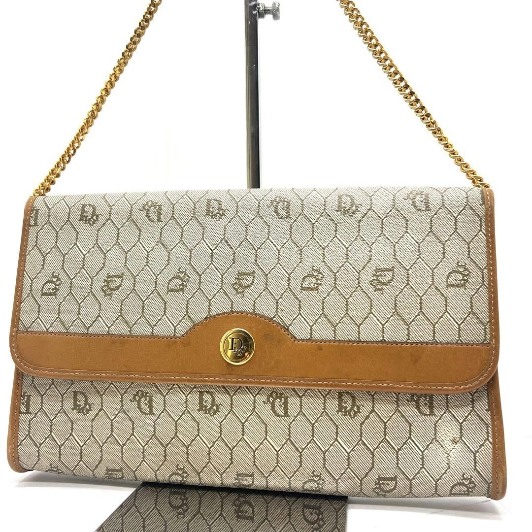 Sac bandoulière Dior PVC authentique beige moyen femme France 117628