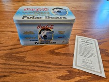 Cartes à collectionner Coca Cola ours polaires en métal en étain