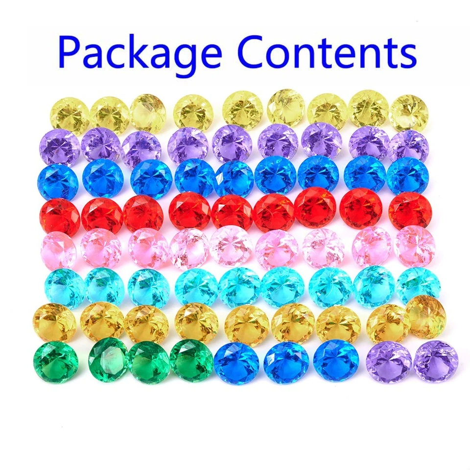 Bulk Acrylic Pirate Jewels for Your Treasure Hunting Event (100 Pieces) - Image 3 of 4
