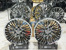 18x8 Rims Wheels 45 5x114.3 Cb 60.1 Fits Lexus Toyota Chrome Pvd