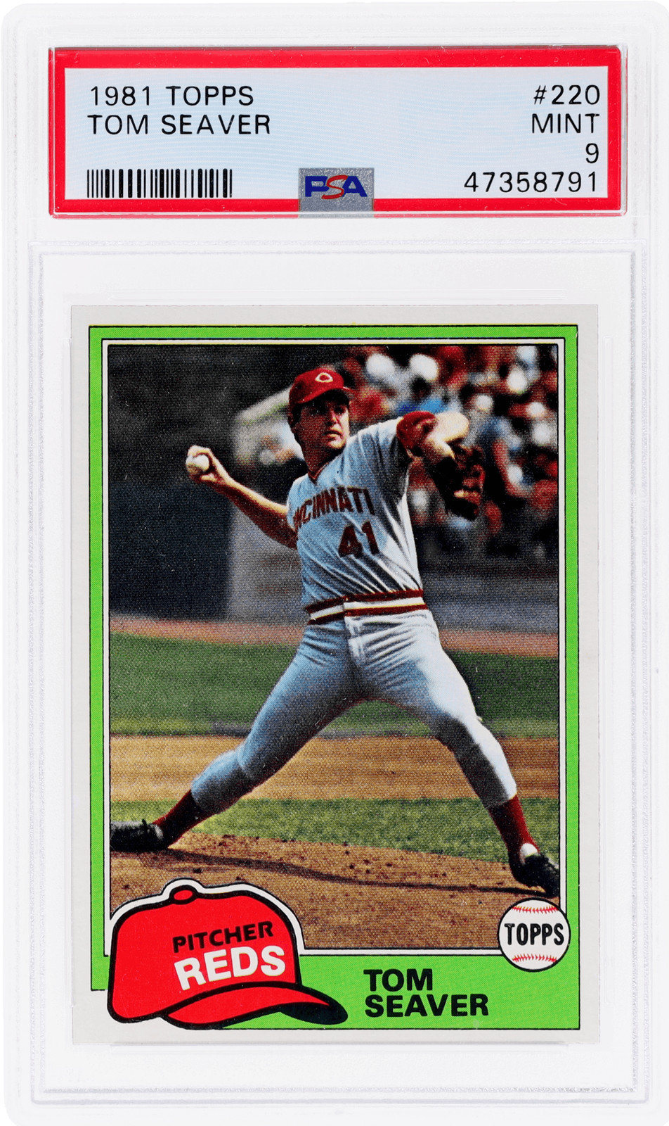 1981 Topps Tom Seaver #220 PSA 9