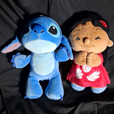 Ty Disney Lilo  Stitch Stitch  Lilo Plush Stuffed Animals Lot of 2 2018